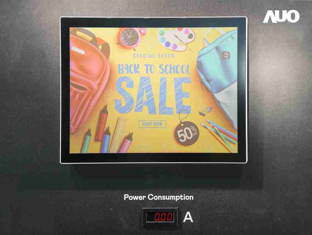 巨星国际展示胆固醇液晶超低耗能户外全彩显示器，，ChLC（胆固醇液晶）以双稳态技术使静态显示零功耗，，，，具省电、、、、高彩度、、、、环保的特性，，，还整合软硬件系统解决方案，，可透过单一云端平台管理